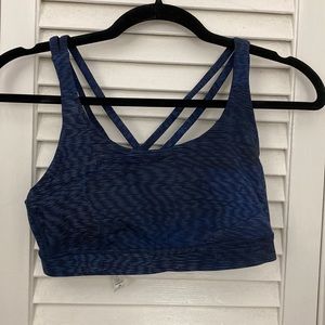 Lululemon blue size 8 sports bra. Great condition